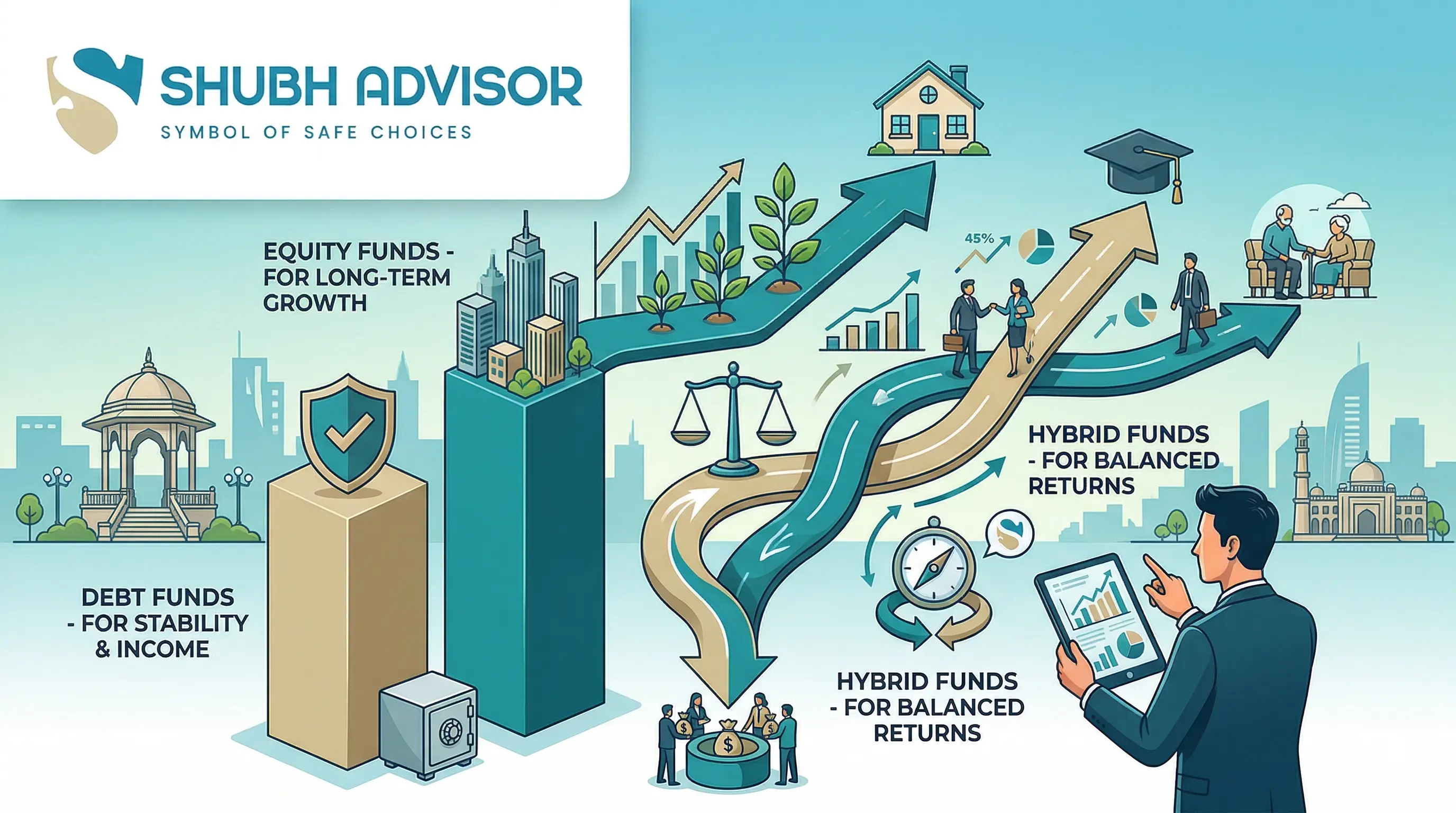 Understanding Mutual Funds: Equity, Debt, and Hybrid Funds Explained for Rajkot